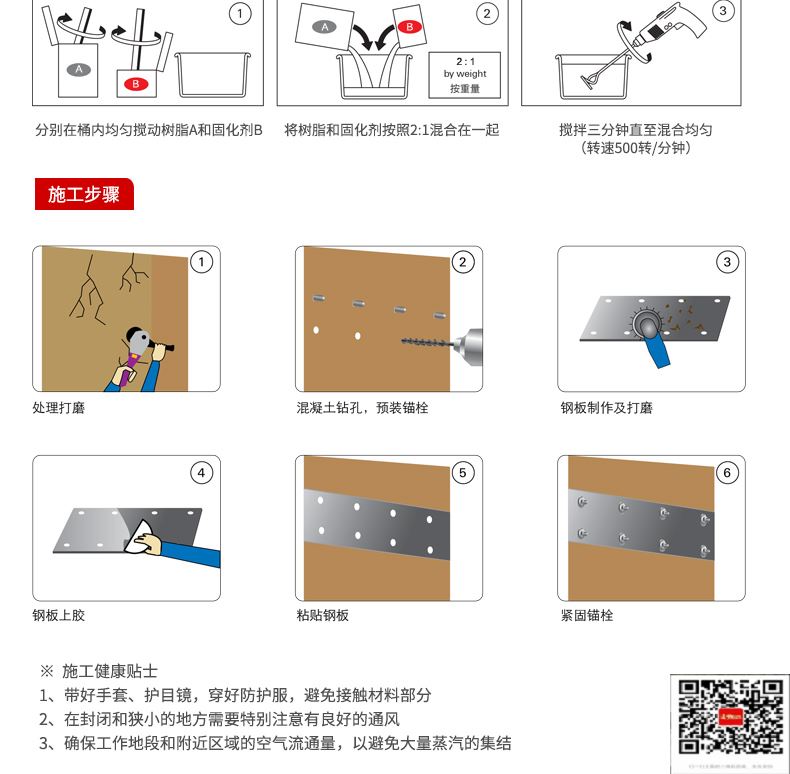 包钢富文镇粘钢加固施工过程